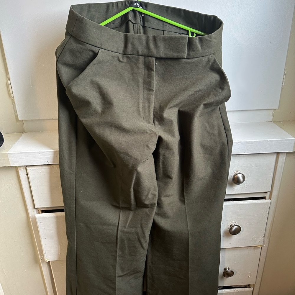 Express Men's Olive Green Chinos